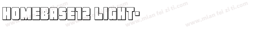 Homebase12 Light字体转换